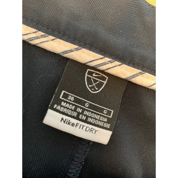 Nike Golf Shorts Mens 36 Pleated Dri Fit Relaxed Performance Outdoor Black - Picture 6 of 8